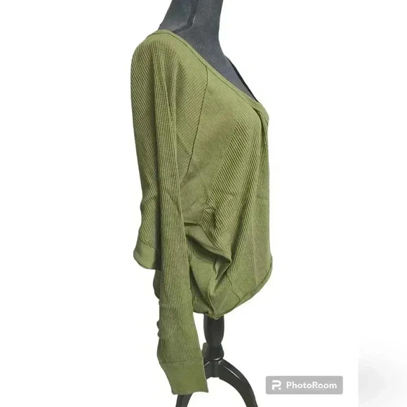 Free People Santa Clara Rib Knit Waffle Thermal Top - Picture 4 of 7